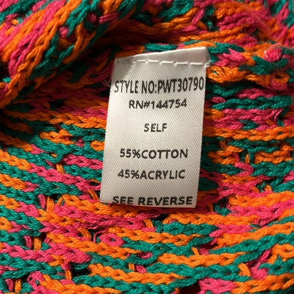 Patch Work Sweater Crochet Sweater / Boho Sweater Davi & Dani NWT Oversized - Picture 6 of 11